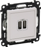 MAITINIMO LIZDAS LE-753112 Valena Life 2 PORTAI USB 2.4A/5V LEGRAND