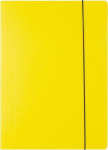 Geltona A4 kartono aplankas su gumyte dokumentams