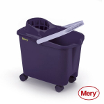 Mery kibiras ant ratukų su i&scaron;gręžimo grotelėmis, 14 l, violetinis