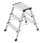 Sulankstoma kėdė-kopėčios D60 StandardLine / aliuminis / 2 x 3 pakopos