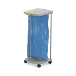 Atliekų konteineris ProfiLine MSS dizainas XXXL, 120L, aliuminis, pilkas