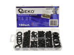 Geko Guminiai tarpikliai rinkinys G02915, 5x2.7mm, 40x5.2mm, 40x6.1mm, 25x8.5mm, 20x10.8mm, 5x12.0mm, 5x15.0mm, 5x17.2mm