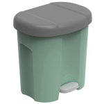 &Scaron;iuk&scaron;lių dėžė su pedalu Rotho WASTE DUO, 2x10L, žalia sp.