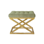 Pouffe Capraz - Gold, Green