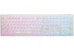 Ducky One 3 Aura White Gaming keyboard, RGB LED - MX-Speed-Silver (US)