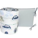 Lovelės apsauga My Baby, 180x30 cm, Grey/White