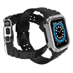 Apsaugokite dirželio juostą su dėklu, skirtu Apple Watch 7 / SE (41/40 / 38 mm) dėklu, &scaron;arvuotu laikrodžio dangteliu, juodu