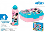 Minnie pelės aliuminio butelis 500 ml + prie&scaron;piečių dėžutė