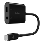 Belkin NPA004BTBK USB-C adapteris, USB 3.2, 3.5mm garso, 60W PD, juodas