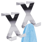 Kabliukai, 2 vnt., Durų pakaba plienas dvigubas 2 vnt.