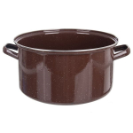 Orion puodas, 15 l, Puodas emaliuotas rudas BROWN 36 cm, 15 l