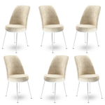 Kėdės rinkinys (6 vienetai) Dexa - Cream, White