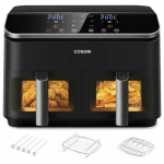 Oro Fryeris - COSORI Dual Basket Chef Edition 8.5L, 230&deg;C, 8 Virimo Programų Juodas