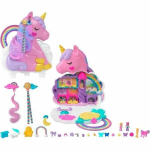 Polly Pocket-Lankstanti Vienaragis-Dovanų rinkinys 2 lėlėms ir &scaron;ukuosenų galvai HYD97