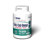 Gigi papildas katėms ir &scaron;unims kapsulėmis Calci-Cod Omega, 90 vnt.