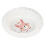 Plastikinis dubenėlis Canpol Babies Cute Animals 4/412_pin2, rožinis, 4 mėn+