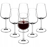Raudonojo vyno taurių rinkinys i&scaron; 6 stiklinių, 450 ml