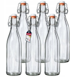 Stiklinis butelis, 500ml. 6 vnt.