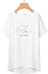 Glo Story Palaidinė Moterims White WPO 4595/WHITE WPO 4595/WHITE/S-M