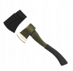 MFH Kirvis su neslystančia rankena, su dėklu, žalias