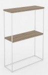 Stalas-konsolė ADRK Furniture Velo, baltas/rudas