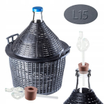 Wine Carboy 15 litrų vyno baliono vamzdžio kam&scaron;tiena krep&scaron;elyje
