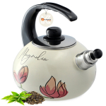 Emaliuotas virdulys, baltas, 2,2 L.