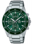 Vyri&scaron;kas laikrodis Casio Edifice su chronografu, sidabrinis/žalias