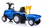 Traktorius su pedalais ir priekaba vaikams New Holland Sun Baby, mėlynas