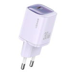 USAMS Ład. siec. CC251 30W GaN USB-C Fast Charging HC Series fioletowy|purple CC251TC03