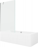 Vonia Mexen Cube su apdaila ir stiklo sienele, 170x80 cm + 100 cm