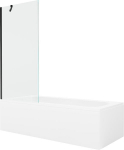 Vonia Mexen Vega su apdaila ir stiklo sienele, 170x70 cm + 80 cm