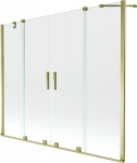 Vonios sienelė Mexen Velar Duo II, auksinė, 180x150 cm