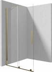Walk-in stumdoma du&scaron;o sienelė Deante Prizma, Gold, 90x195 cm