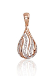 Auksinis pakabukas su deimantais Diamond Sky "Golden Drop" DS01K734