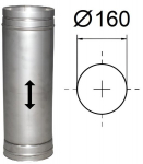 Teleskopinis kamino vamzdis. L-310 mm. D-160 mm.