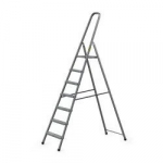 Vienpusės plieninės kopėčios Drabest Home, 7 pakopų, 145 cm