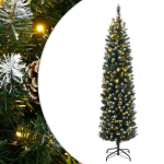 Dirbtinė siaura kalėdų eglutė, 300 led, 240cm