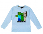 Vaiki&scaron;ki mar&scaron;kinėliai ilgomis rankovėmis Minecraft, mėlyni