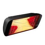 Halogeninis infraraudonųjų spindulių &scaron;ildytuvas HELIOSA HI DESIGN 66,2000 W, 66FMOB, juodas
