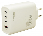 Patona USB-C GaN 140W, 3xUSB-C, USB-A, PD3.0, QC3.0