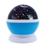 Stars Starry Sky LED baterija, USB nakties &scaron;viesos projektorius Luminaria Moon Novelty stalo lempa vaikams (mėlyna)
