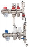 AQUA HEATING GRINDINIO &Scaron;ILDYMO SKIRSTYTUVAS 2 GRANDINĖS PEX 16X2 JUNGTYS TIESUS VOŽTUVAS NUVEDIMO IR ORO &Scaron;ALINIMO RINKINYS