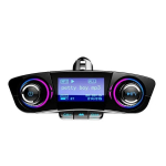 Bluetooth FM siųstuvas BT5.0 laisvų rankų įrangos automobilinis rinkinys TF kortelė USB atmintinė 3,5 mm AUX i&scaron;vesties prievadas Du USB greitas įkroviklis MP3 grotuvas