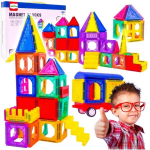 Magnetinis 3D konstruktorius, 110 elementų