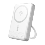 Atsarginis maitinimo &scaron;altinis ("Power Bank") Powerbank Dudao K28 10000mah Magsafe 22.5w metalinis sidabrinis