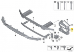 BMW X3 G01 X4 G02 De&scaron;inės Pusės Avarinės Atsparos Originalus 51117399916