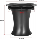 Sourcing map garsiakalbio anga žemų dažnių garsiakalbio bass reflex woofer dėžės vamzdžio ventiliacijos anga 76 mm x 89 mm, 2 vnt.