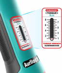 Aurlloct Microclick sukimo momento atsuktuvas 1/4 colio, 1-8 Nm sukimo momento raktas, auk&scaron;čiausios kokybės sukimo momento raktas su 30 antgalių, adapteris su 1/4 colio jungtimi veržliarakčiui, 31 dalis