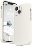 Surphy dėklas, suderinamas su iphone 13 mini, silikoninis dėklas su ekrano apsauga, telefono dėklas iphone 13 mini su kameros apsauga, iphone 13 mini apsauginis dėklas 6,1 colio 2021 (baltas)